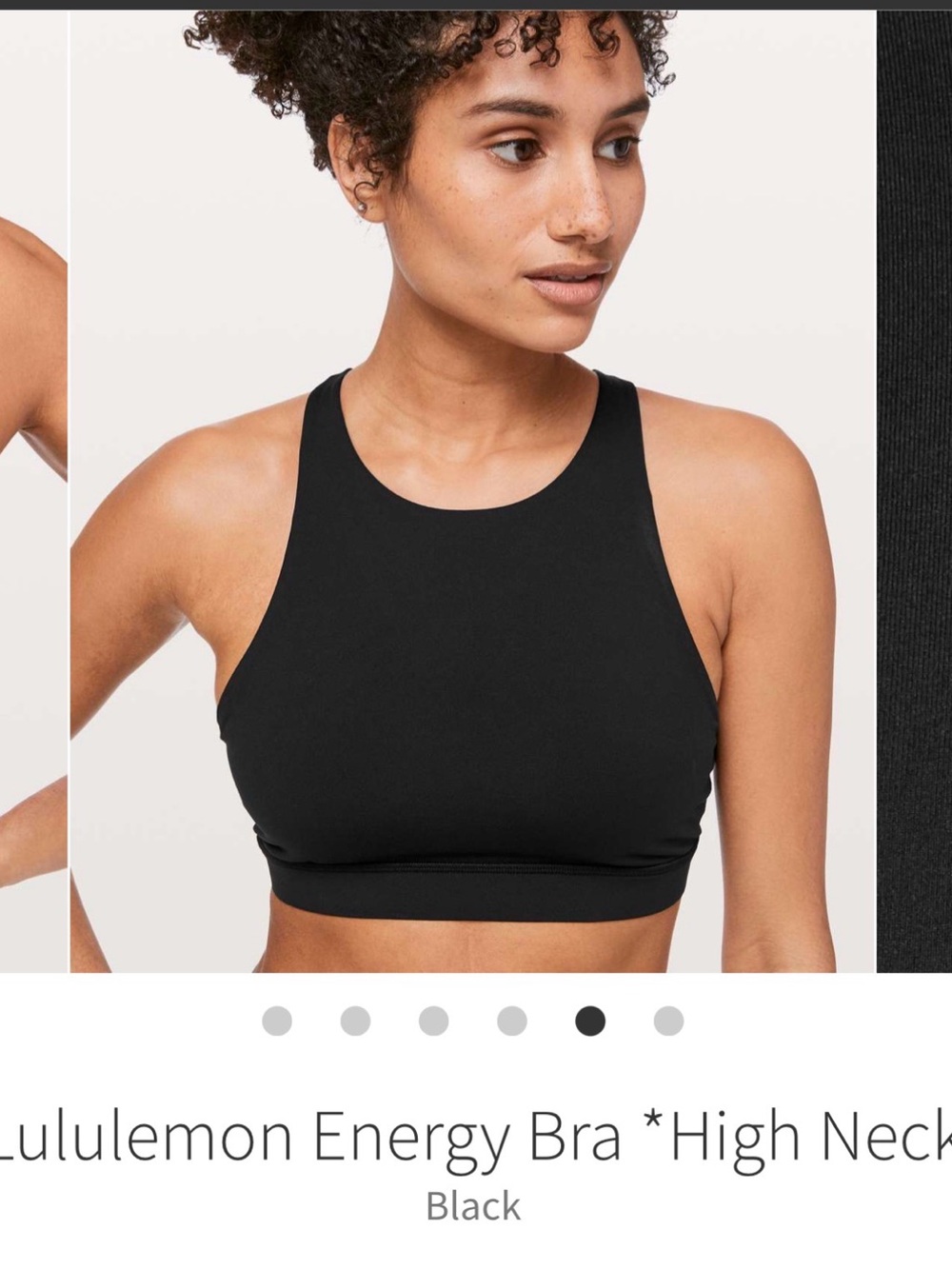 lululemon athletica High-Neck Energy Bra - Black